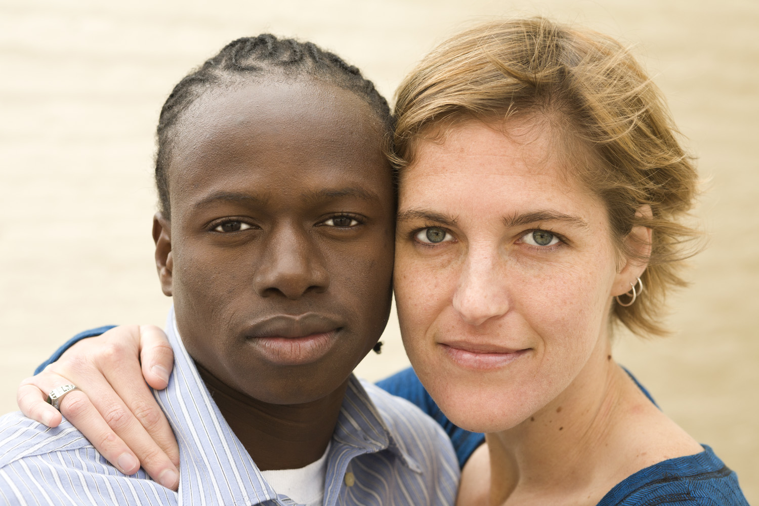 Couple portrait outdoors