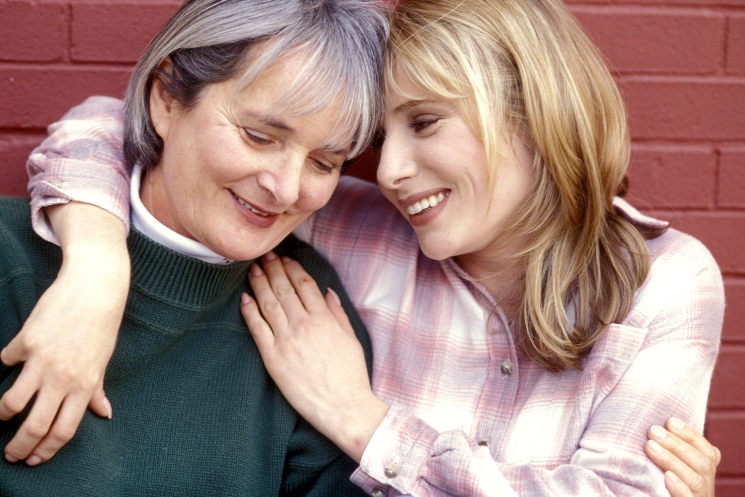 Mother and adult daughter portrait