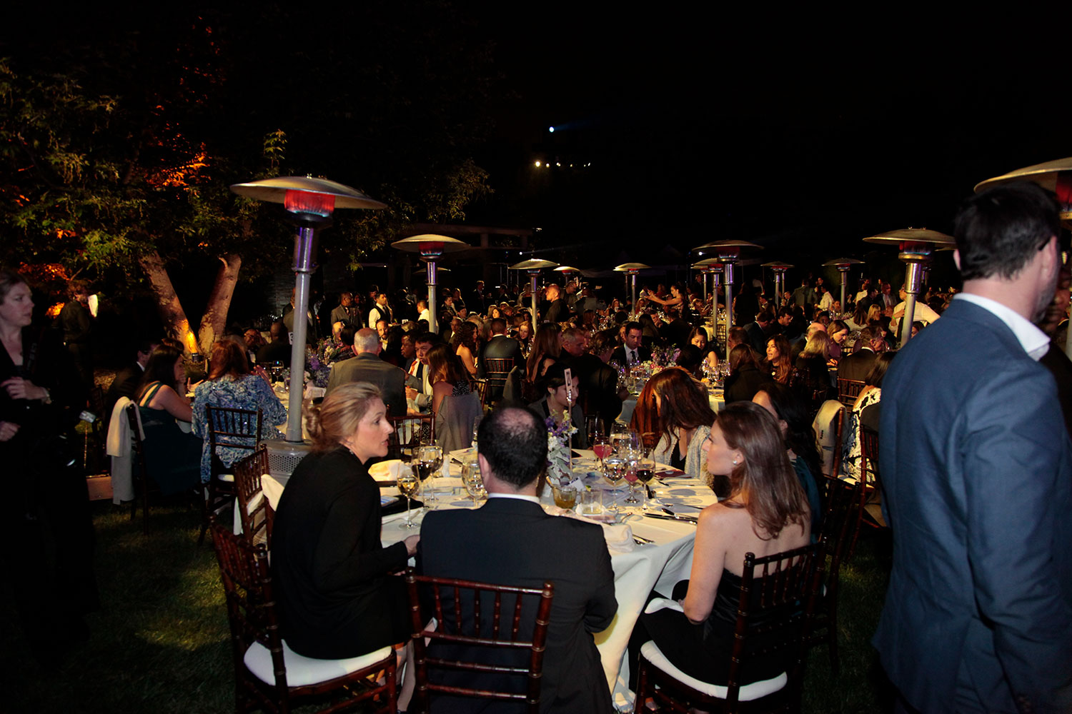 Outdoor gala dinner event photography in Los Angeles